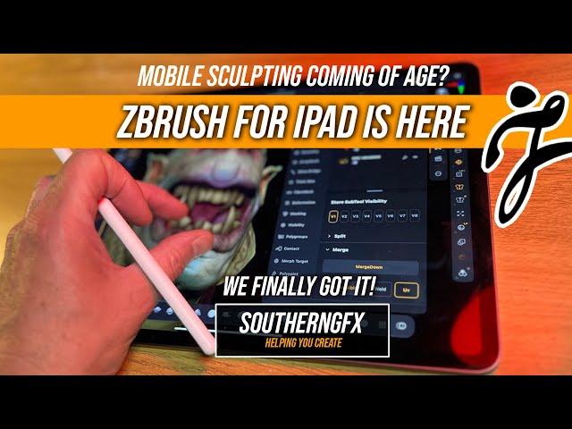 ZBrush on the iPad - FIRST LOOK