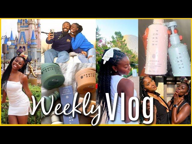 WEEKLY VLOG | FENTY HAIR review, 1st Brand Trip, DISNEY & Aunty Duties