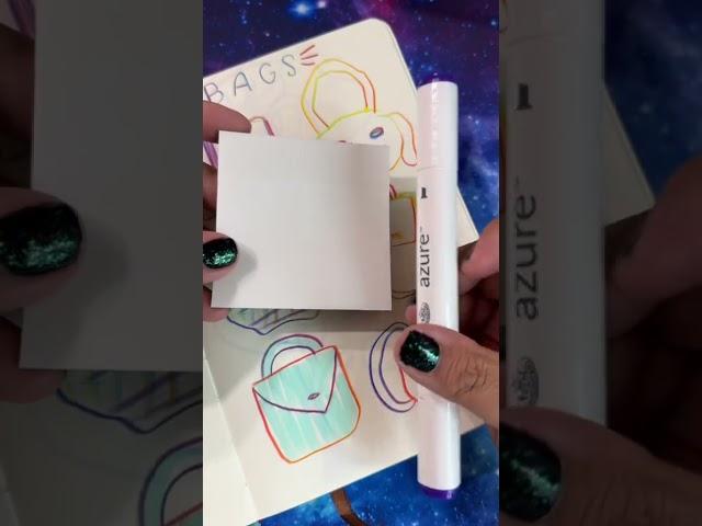 How to use transparent sticky notes in your sketchbook #sketchbook #arthacks #arttips