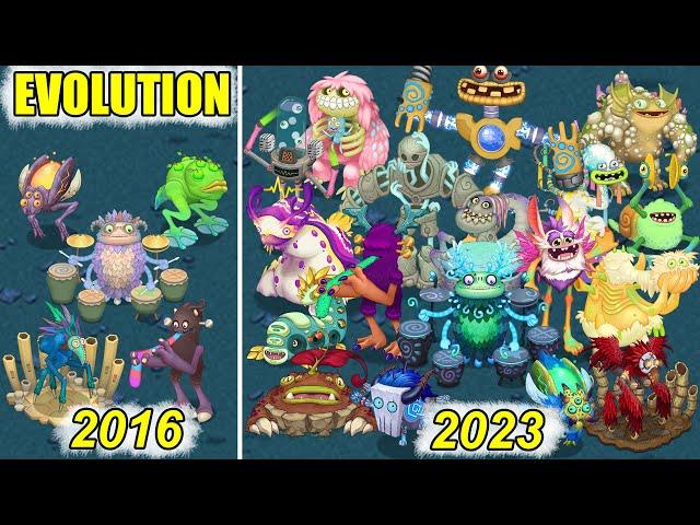 Wublin Island Evolution - Update 1-20 Full Songs | My Singing Monsters