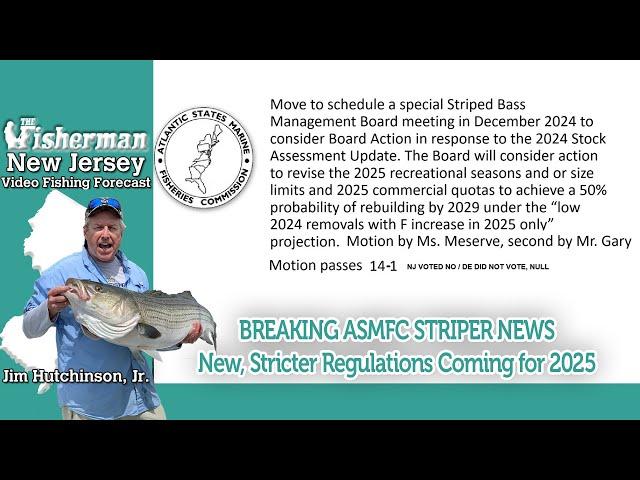 October 24th, 2024 New Jersey/Delaware Bay Fishing Report with Jim Hutchinson, Jr.