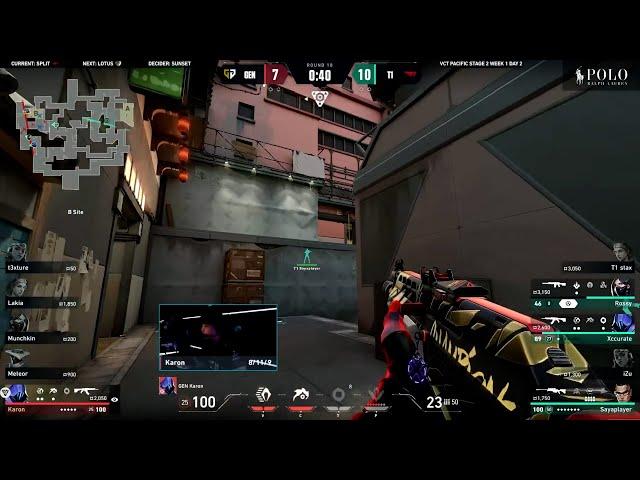 GEN Karon 1v3 CLUTCH against T1 | VCT Pacific 2024