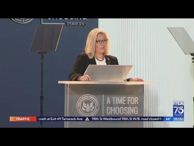 Rep. Cheney speaks at Reagan Library