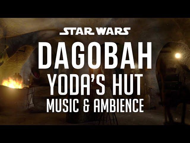 Dagobah, Yoda's Hut | Star Wars Music & Ambience - Rainy Night in Marshlands with a Relaxing Fire