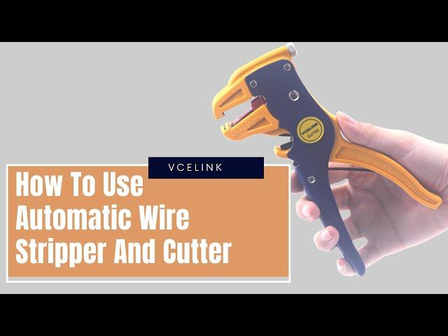 How to use your Automatic Wire Stripper and Cutter || VCELINK 2 in 1 Wire Stripper