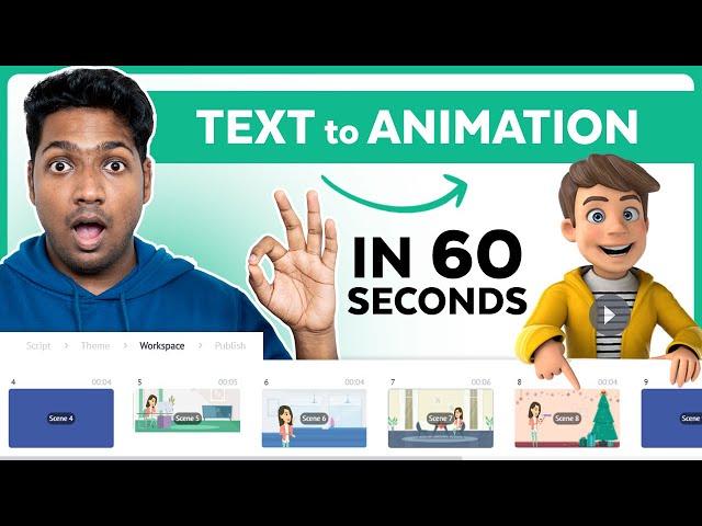 Text to Animation Video using AI Tools for FREE | 2024