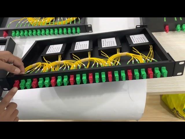 Diferentes tipos de patch panel de montagem em rack do divisor PlC #plc #plcsplitter #patchpanel