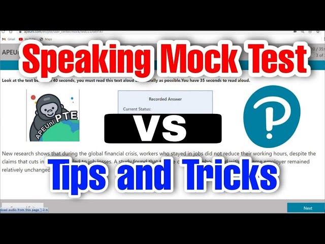 Reality of Marks in Apeuni vs Pearson ( Speaking TIps and Tricks ) Read aloud and Repeat sentence.