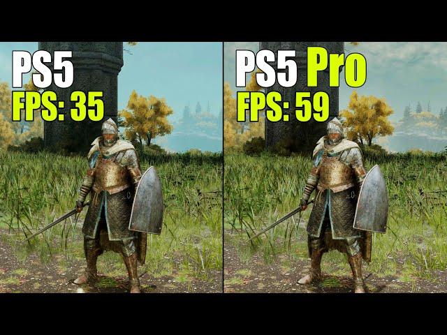 Elden Ring on PS5 vs. PS5 Pro Comparison | Graphics, Resolution & FPS Test