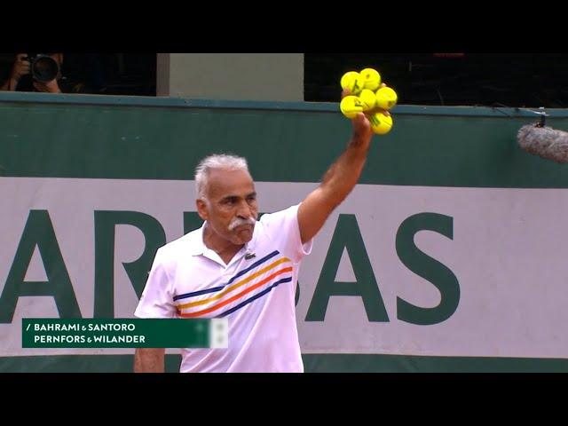 FUNNIEST Tennis Match EVER You Won't Stop Laughing! (Mansour Bahrami Trick Shots)