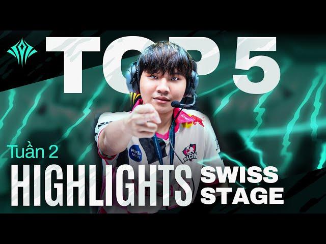 TOP 5 PHA XỬ LÝ HAY NHẤT SWISS STAGE - TUẦN 2 | TOP PLAYS #2 | AIC 2024