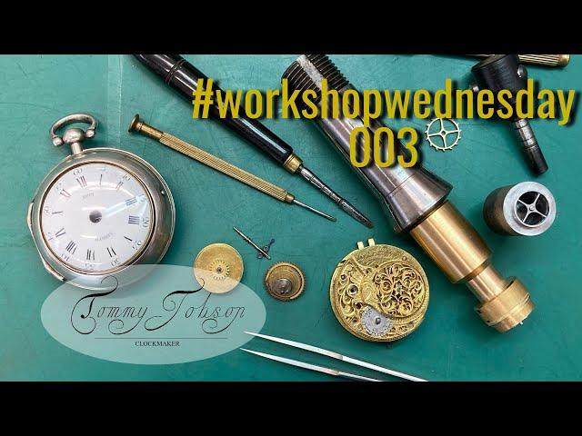 BEAUTIFUL Verge Pocket Watch - Da Vinci Clock - Clock Repair Shop - Vlog 003 - Workshop Wednesday