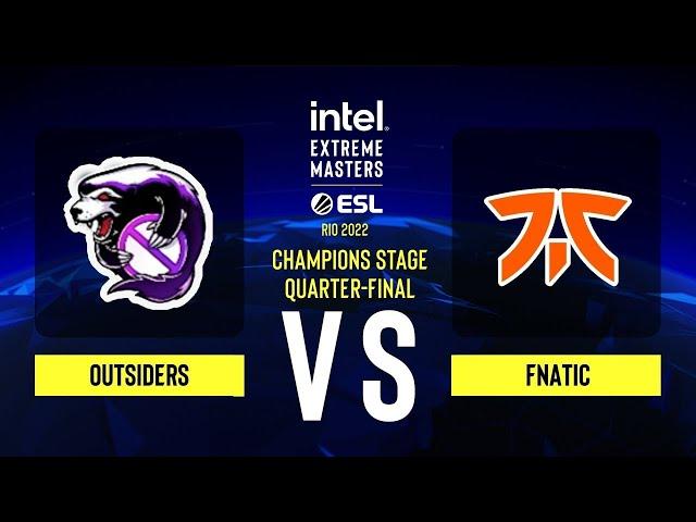 Outsiders vs. fnatic - Map 2 [Mirage] - IEM Rio Major 2022 - Champions stage - Quarter-final