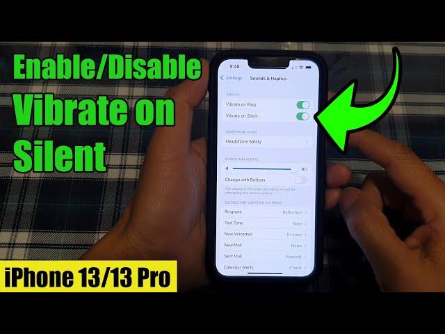 iPhone 13/13 Pro: How to Enable/Disable Vibrate on Silent