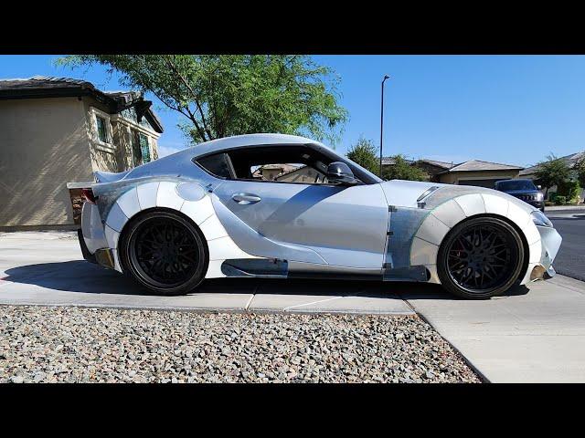 Toyota Supra - How to Make a Moldless Fiberglass Body Kit from Scratch!