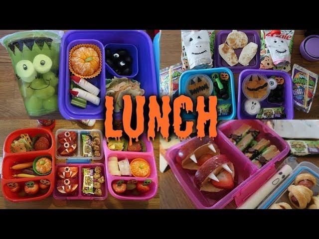 Halloween School Lunch Ideas!  - Week 10  | Sarah Rae Vlogas |