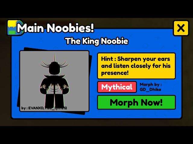 How to get KING NOOBIE in Find The Noobies Morphs (Roblox)