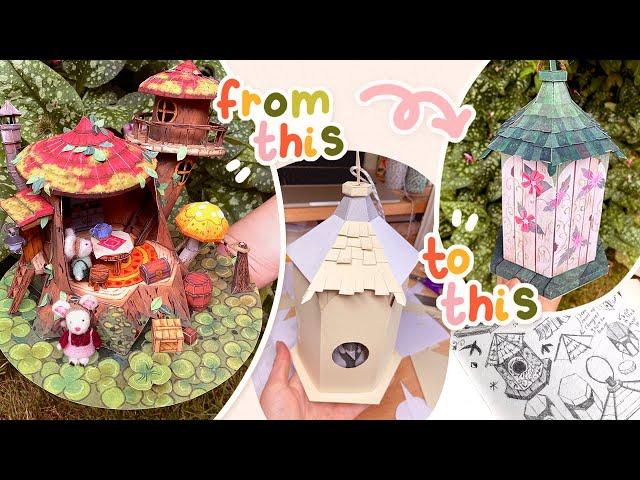 Making my own paper craft project with Canon Creative Park | from sketch to finished product! | AD