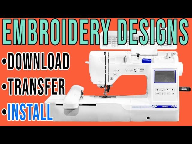 How to Transfer Designs from Computer to Embroidery Machine |Download embroidery designs for brother