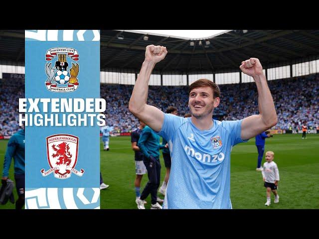 EXTENDED HIGHLIGHTS ▶️ | Coventry City v Middlesbrough | Sky Bet Championship 2024/25