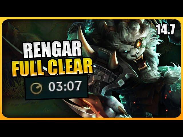 [S14] Fastest Rengar Fullclear | Patch 14.7