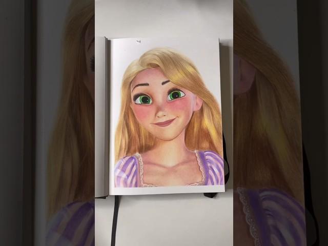 ASMR Drawing Rapunzel #sketchbook #disney