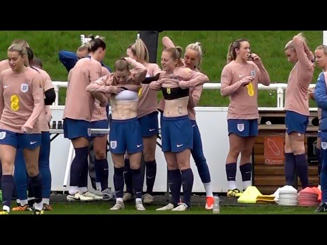 England Women train at St George's Park ahead of Sweden Euro 2025 qualifier