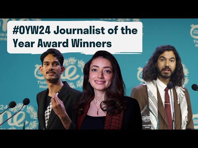 Journalist of the Year Award Winners 2024 | César Dezfuli, Plestia Alaqad and Shaneel Lal