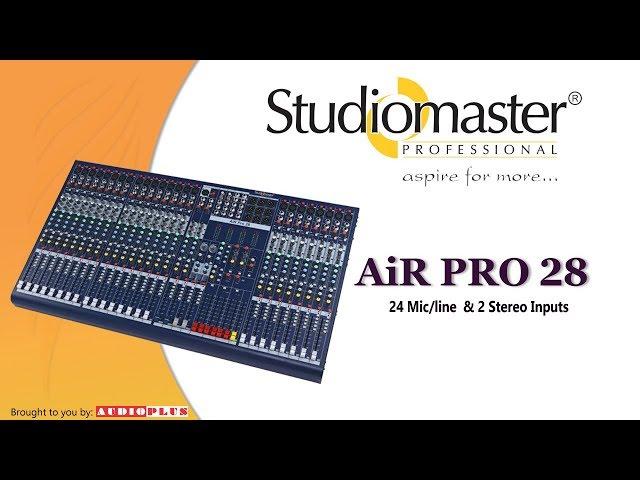 AiR Pro 28 Premium Mixer by Studiomaster Professional.