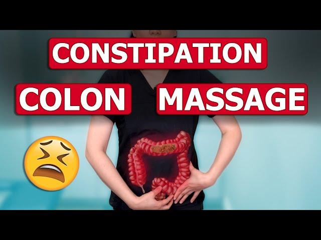 How to Massage Out Your Stuck Poop | FIX CONSTIPATION