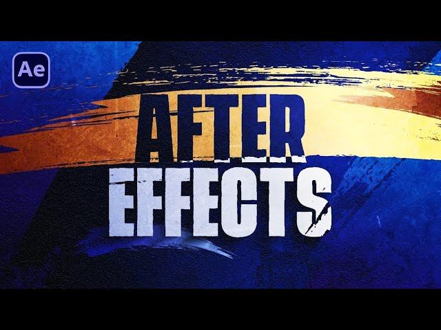 After Effects Tutorial: Advanced Brush Title Animation in After Effects - No Plugins