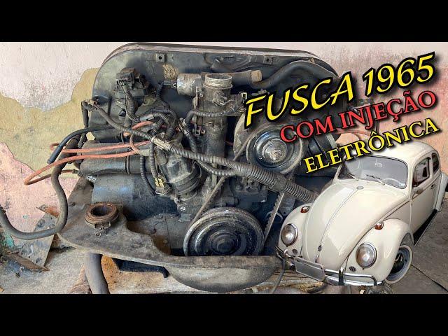 FIZ PARTE ELÉTRICA E COMEÇAMOS A LIMPEZA DO MOTOR DO FUSCA 1600 COM INJEÇÃO ELETRÔNICA