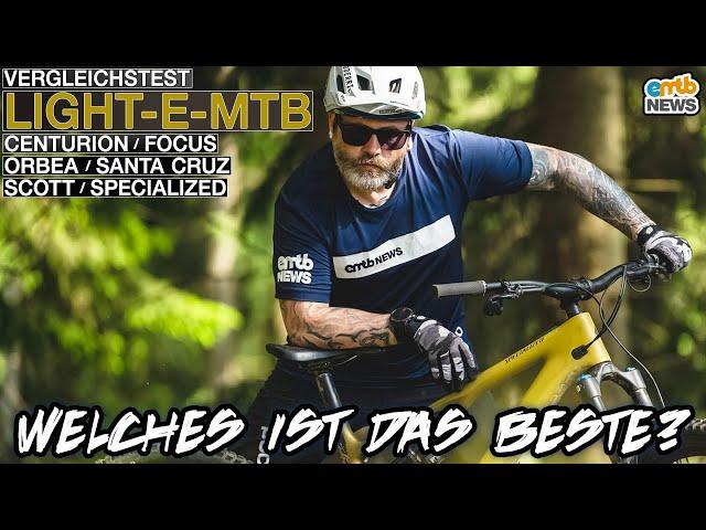  VERGLEICHSTEST LEICHTE E-BIKES – Centurion, Focus, Orbea, Santa Cruz, Scott, Specialized im Test!