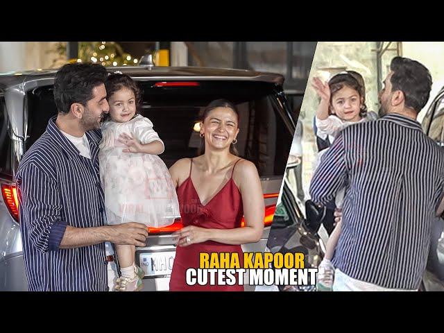 Ranbir-Alia's Daughter Raha Kapoor Speaks to Media for the First Time at Christmas Party