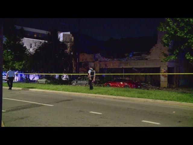 Central City building collapses, cars covered in debris in New Orleans