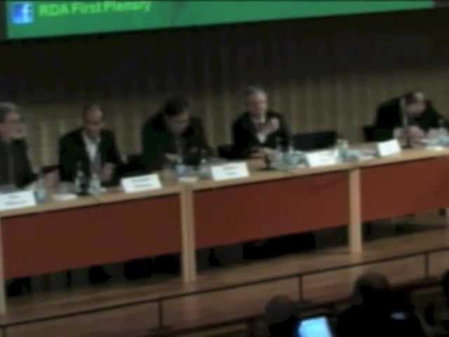 Concluding remarks Research Data Alliance First Plenary "United we stand" Session