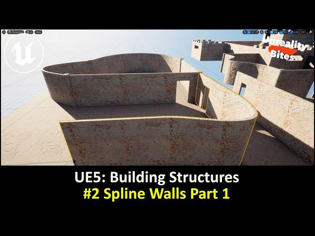 UE5: Building Structures - #2 Spline Walls Part 1