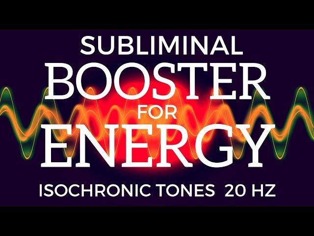 SUBLIMINAL ENERGY BOOSTER | Feel Wide Awake, Energetic & Alert With Isochronic Tones | Beta Waves