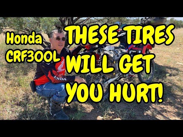 Honda CRF300L Stock IRC & Dunlop D605 Tire Ride & Review