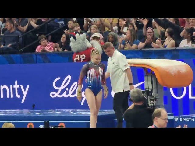 Jade Carey - CHENG & AMANAR vault - 2024 Olympic Trials Day 2