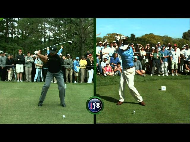 Golf Swings: Tiger Woods and Vijay Singh Slow Motion: 05/05/07