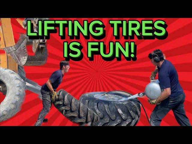 Lifting Tires and Feeding Them Air!