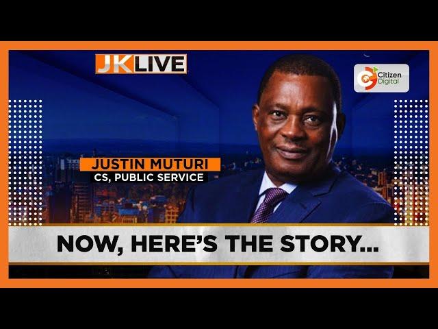 JKLIVE | One on one with Public Service CS Justin Muturi (Part 1)
