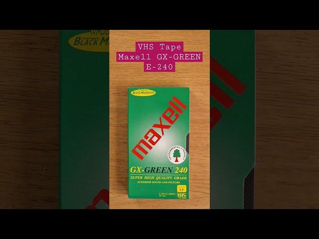 Brand new Maxell GX-GREEN 240 VHS tape 