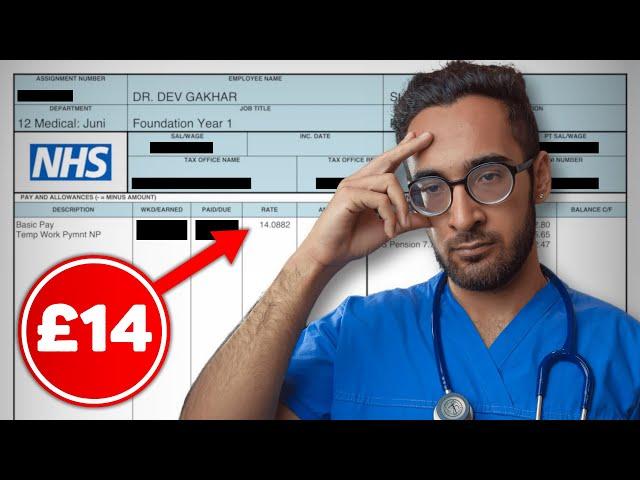 UK NHS Junior Doctor FULL PAYCHECK REVEAL 