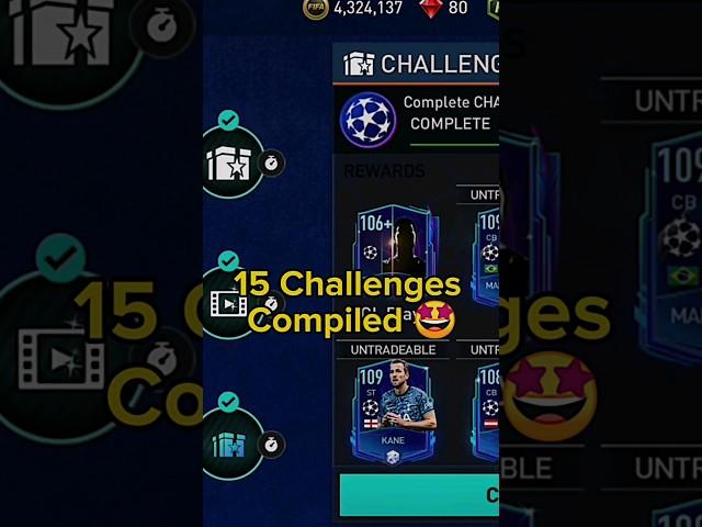 UCL 15 Challenges Compiled  (106+ Player)