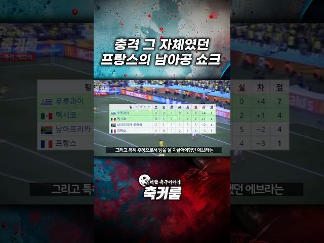 충격 그 자체였던 프랑스의 남아공 쇼크