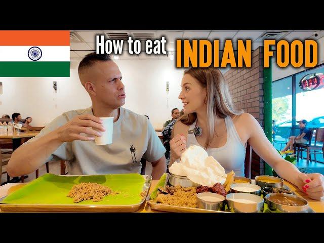 INDIAN FOOD on CAMERAMAN'S BIRTHDAY! | How to eat INDIAN FOOD!