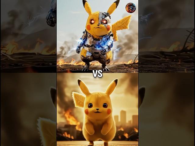 Robotic Pikachu vs Original Pikachu, Charmander, Blastoise, Ivysaur, Snorlax