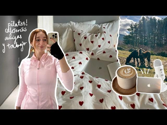 A week of morning routines | morning sport, recording in Barcelona & coffees with friends